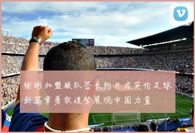 徐彬加盟狼队签长约开启英伦足球新篇章勇敢追梦展现中国力量